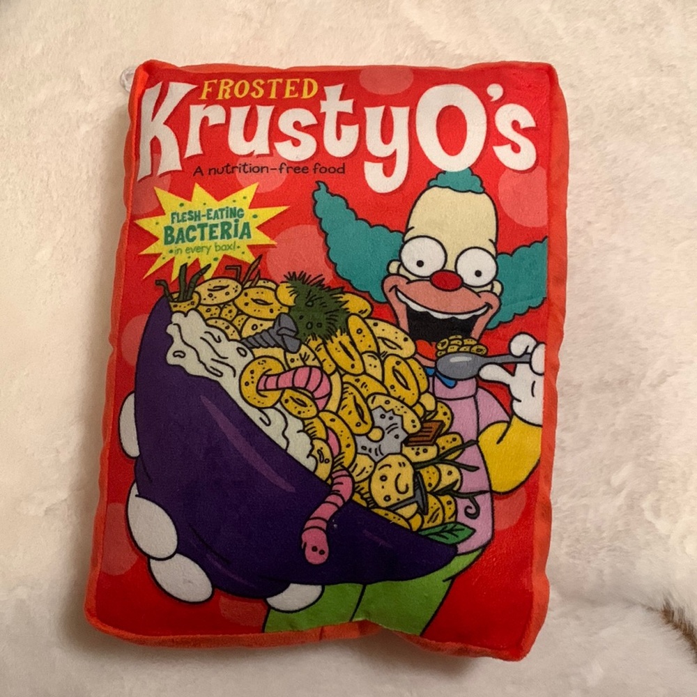 Simpson Krusty Cereal Box Pillow Plushies